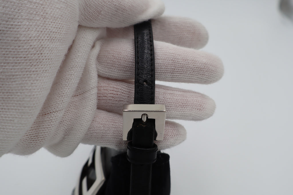 Fendi Black Mini Croissant