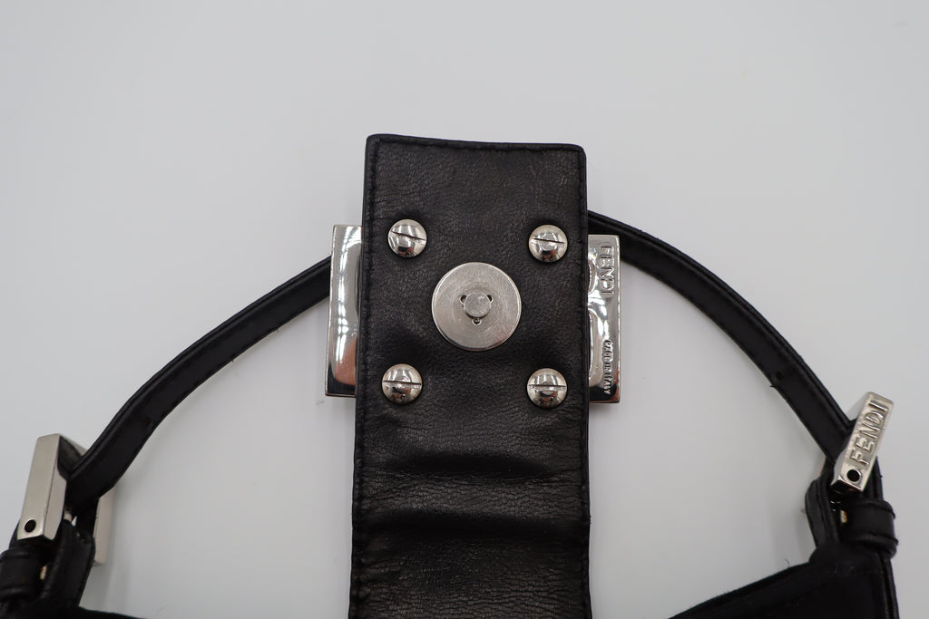 Fendi Black Mini Croissant
