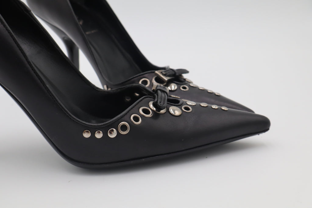 PRADA Studded Leather Pumps