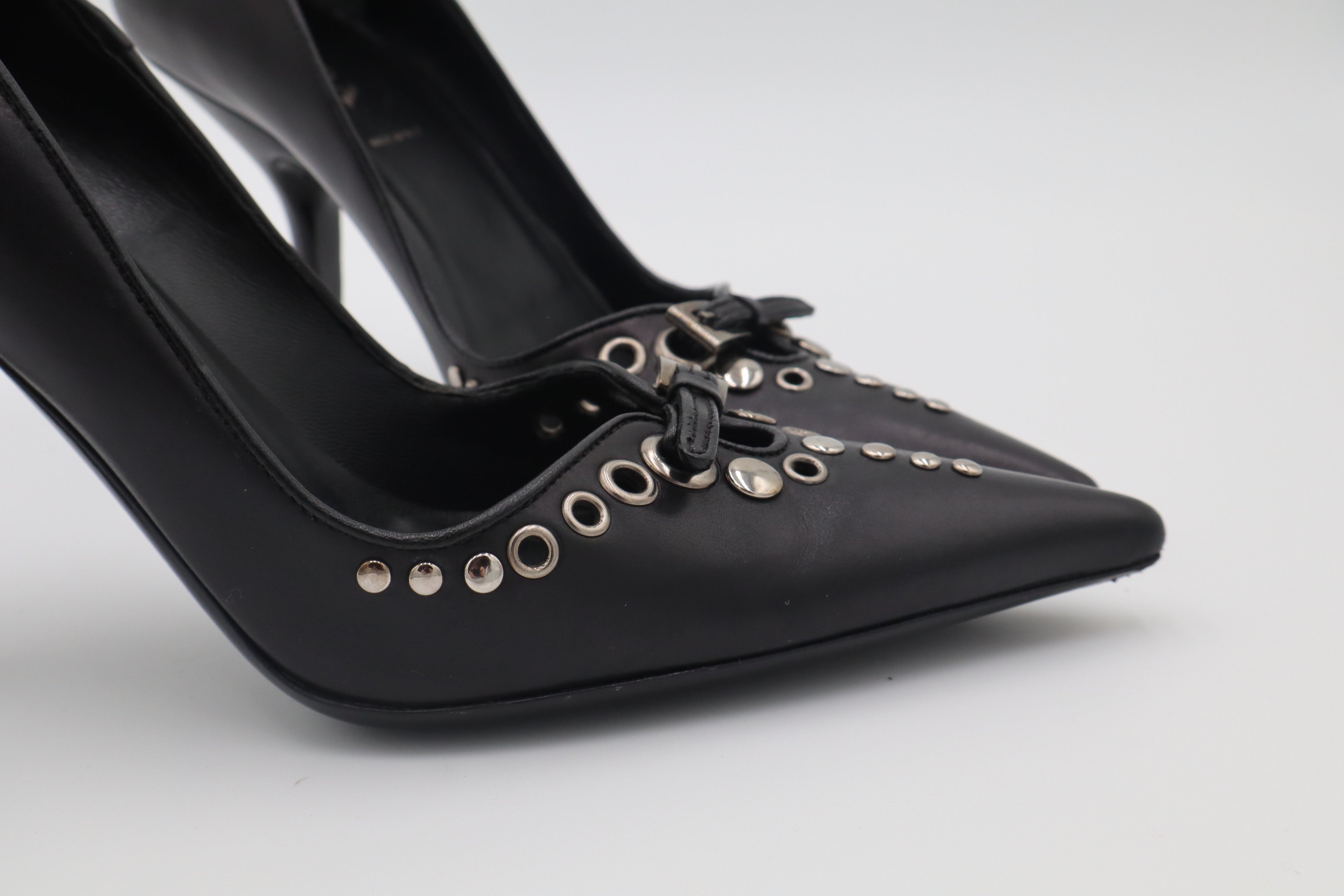 PRADA Studded Leather Pumps