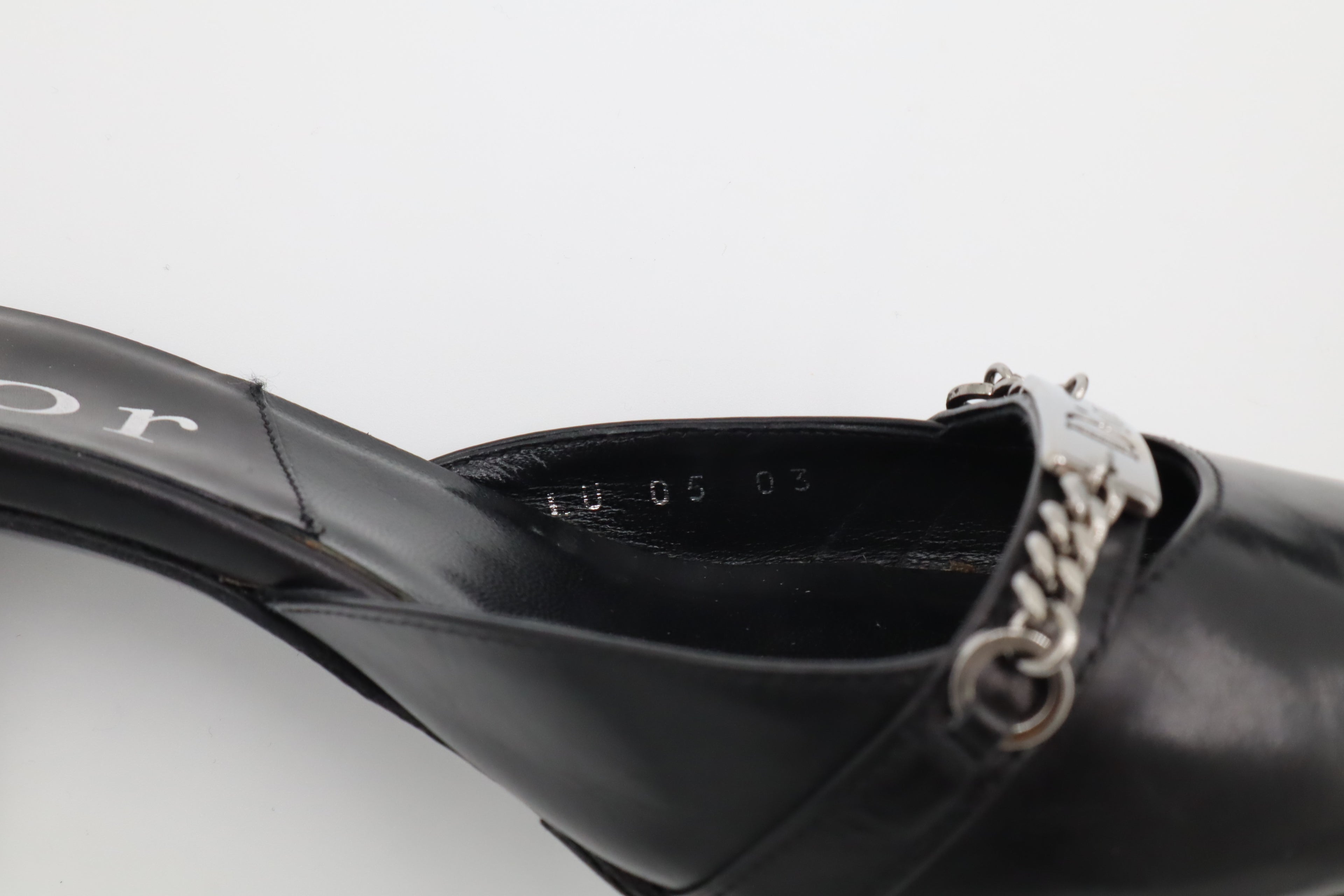 Dior Logo Chain Mules | 35