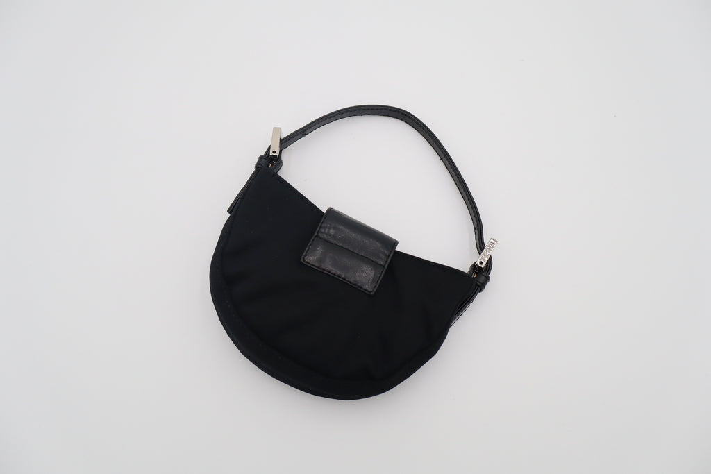 Fendi Black Mini Croissant