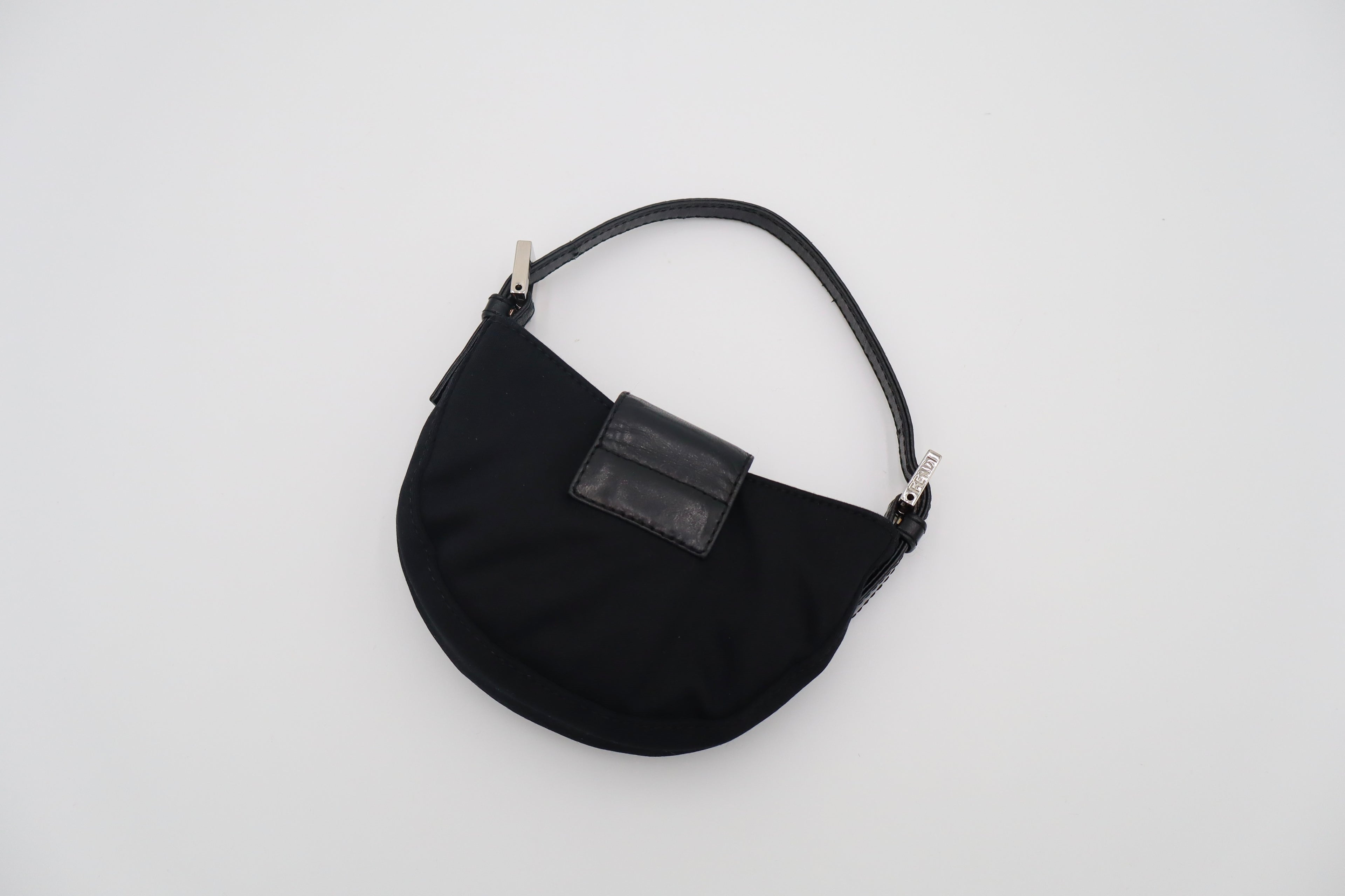 Fendi Black Mini Croissant
