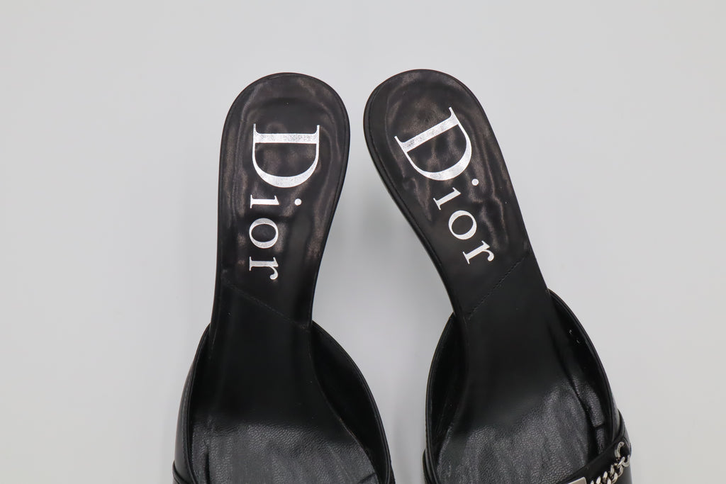 Dior Logo Chain Mules | 35