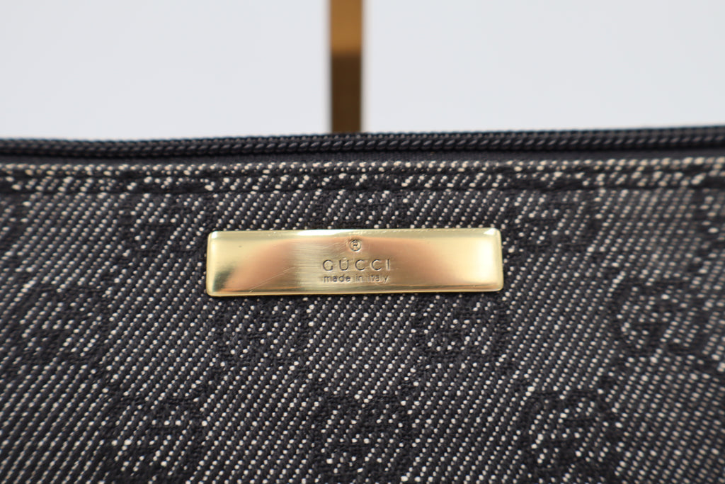 Gucci GG Denim Boat Bag
