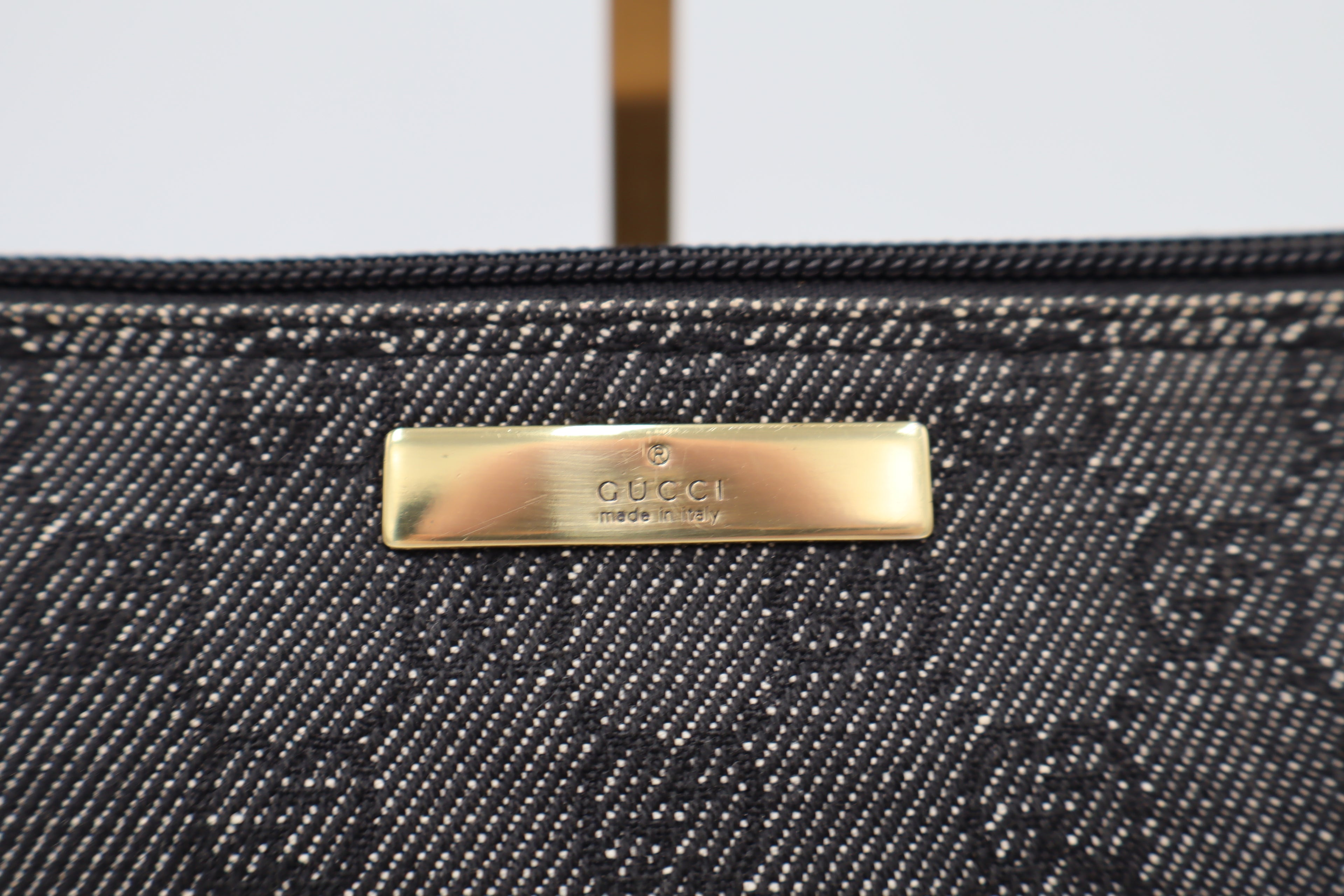 Gucci GG Denim Boat Bag