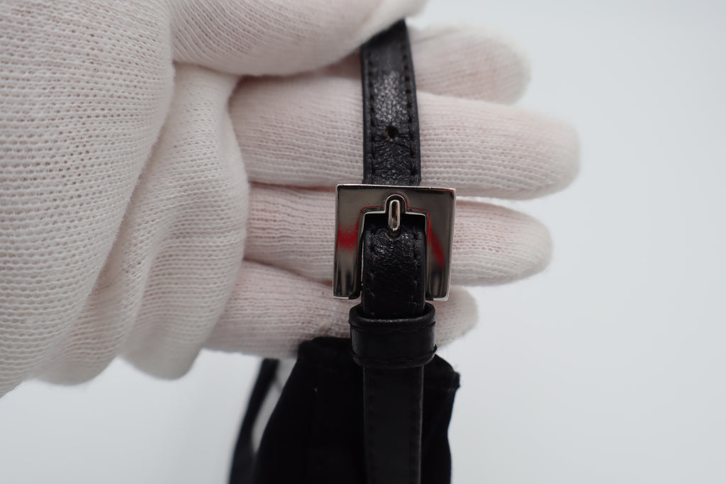 Fendi Black Mini Croissant