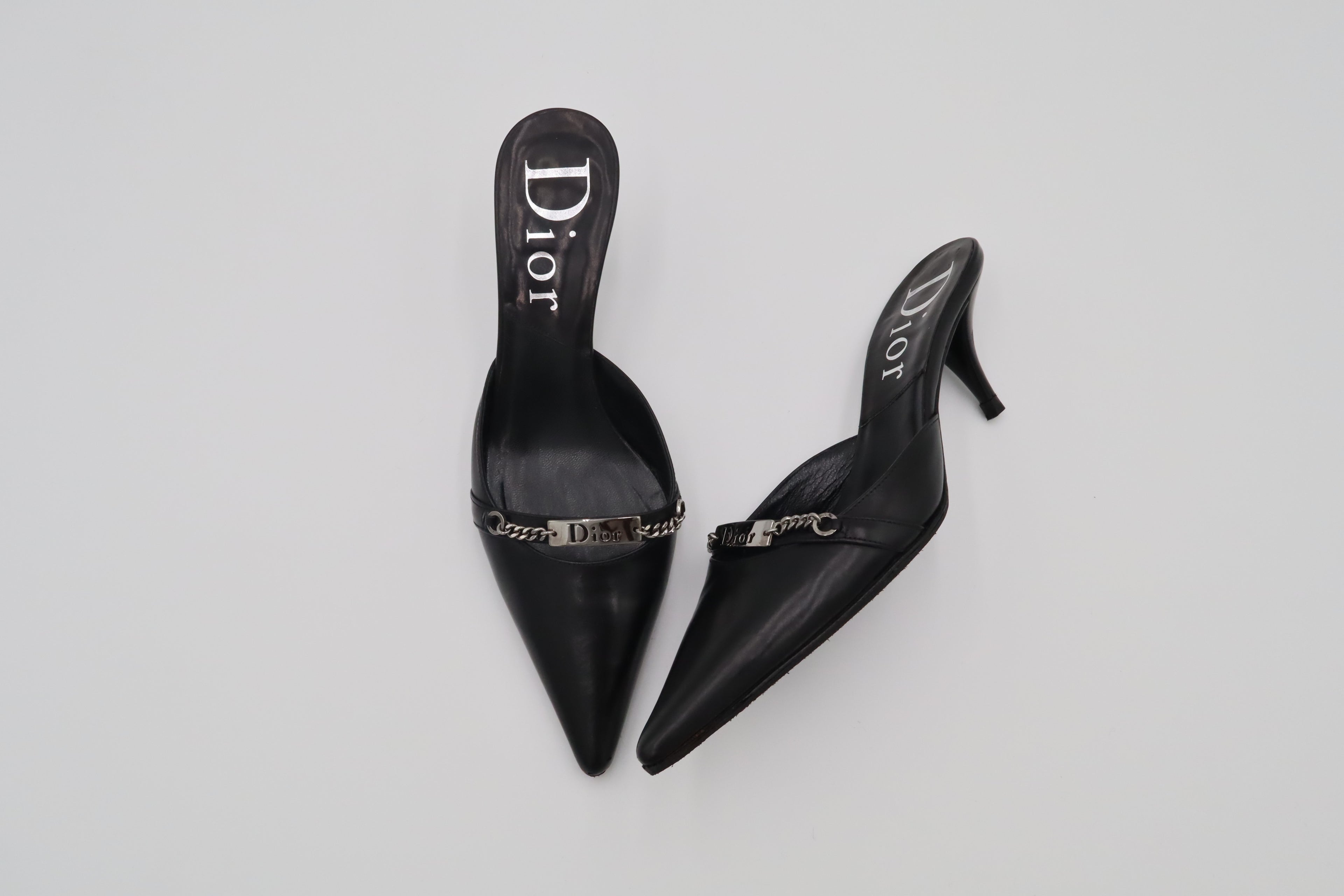 Dior Logo Chain Mules | 35