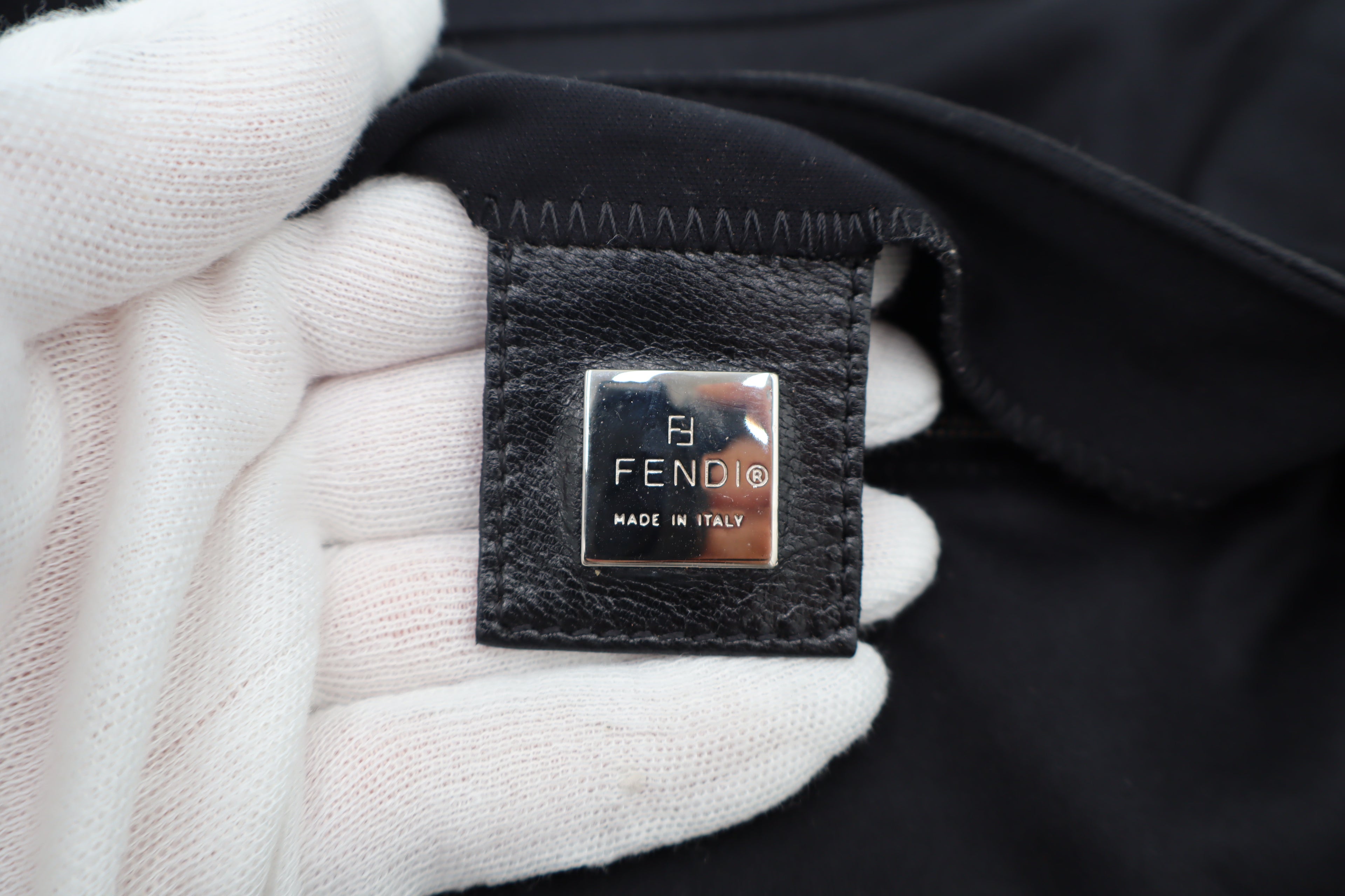 Fendi Vintage Black Baguette