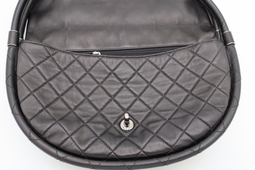 CHANEL Hula Hoop Quilted Leather Bag