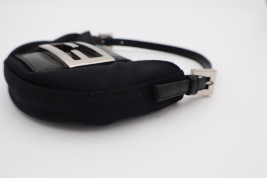 Fendi Black Mini Croissant