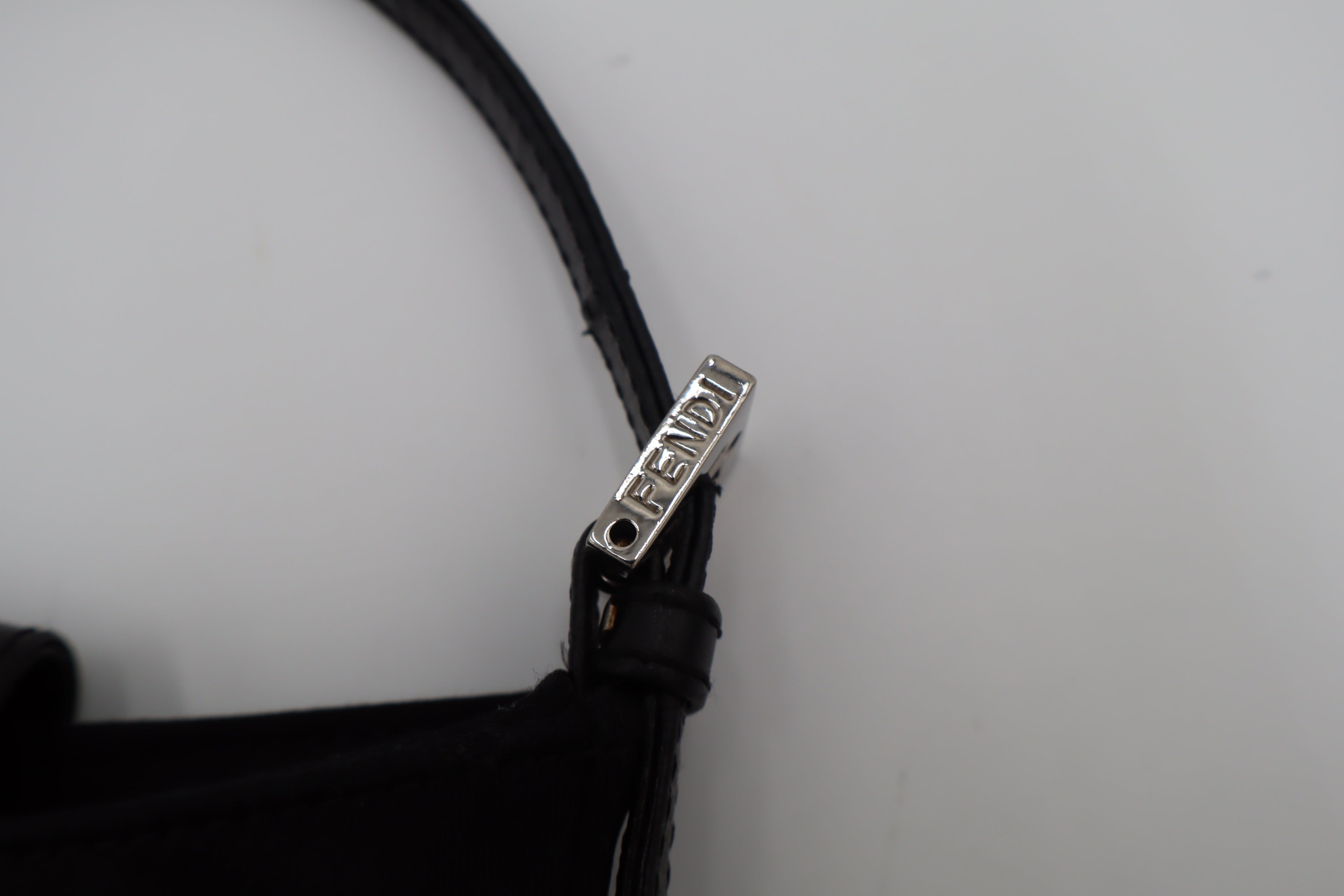 Fendi Black Mini Croissant
