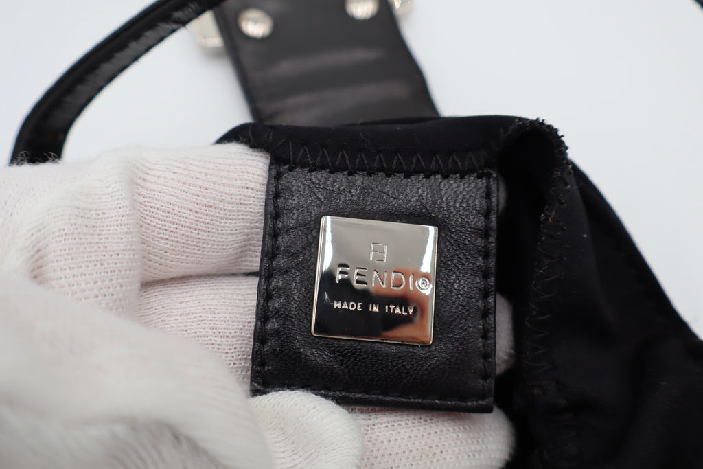 Fendi Black Mini Croissant