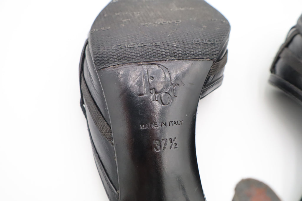 Dior Bondage Mule Heels | 37.5