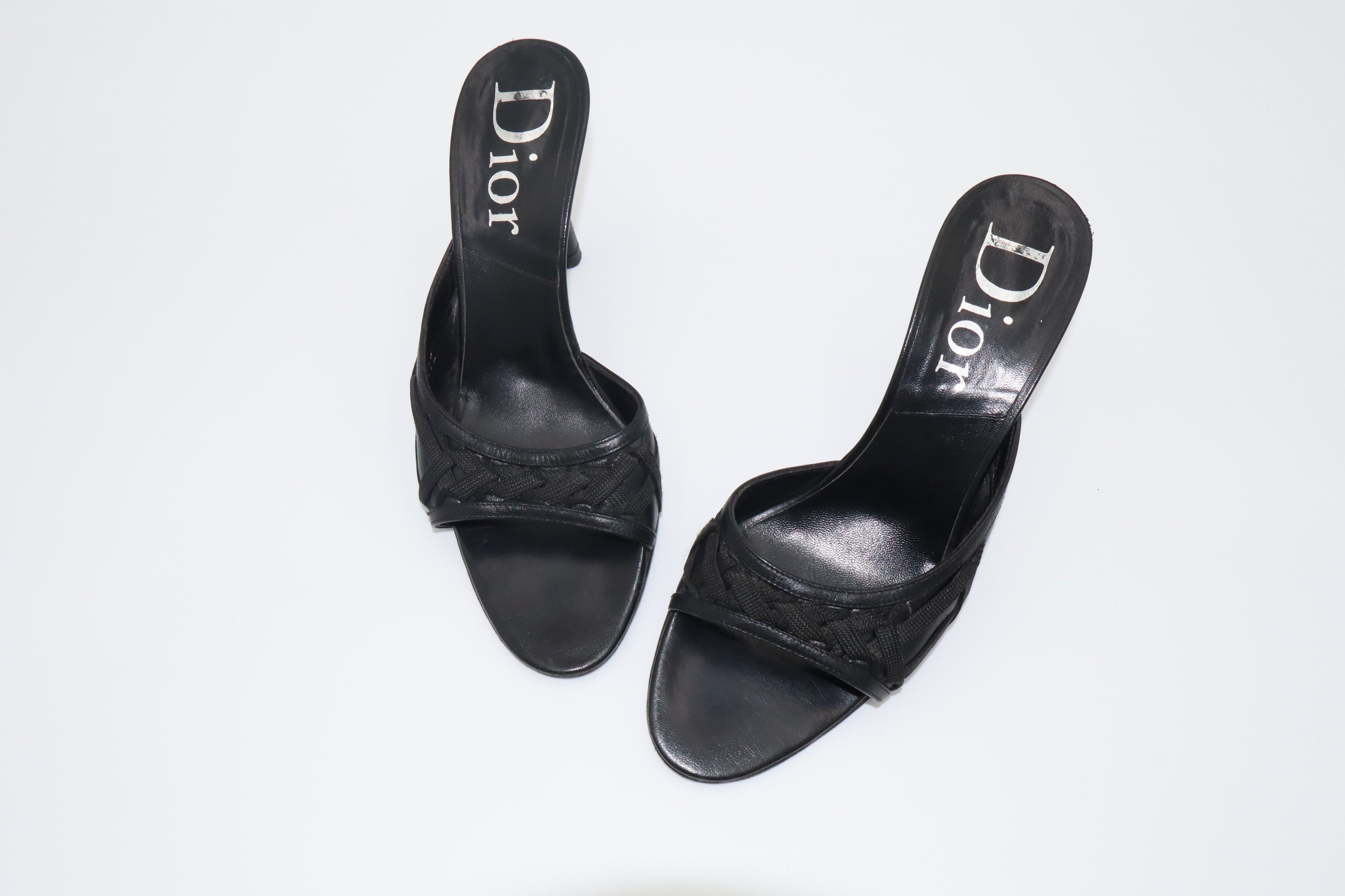 Christian Dior bondage mules black ディオール Dior – Capsule Édit