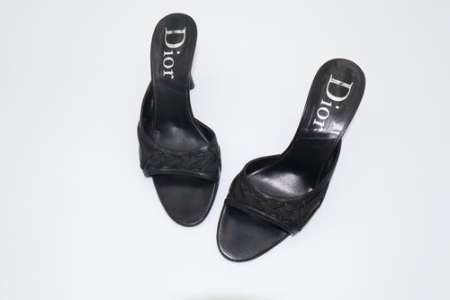 Dior Bondage Mule Heels | 37.5