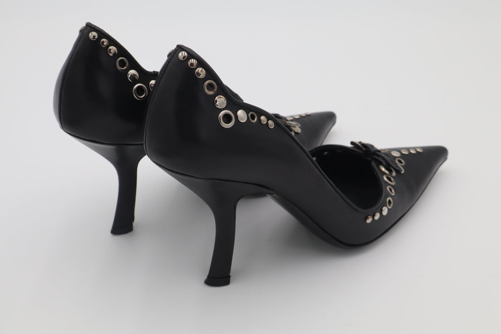 PRADA Studded Leather Pumps
