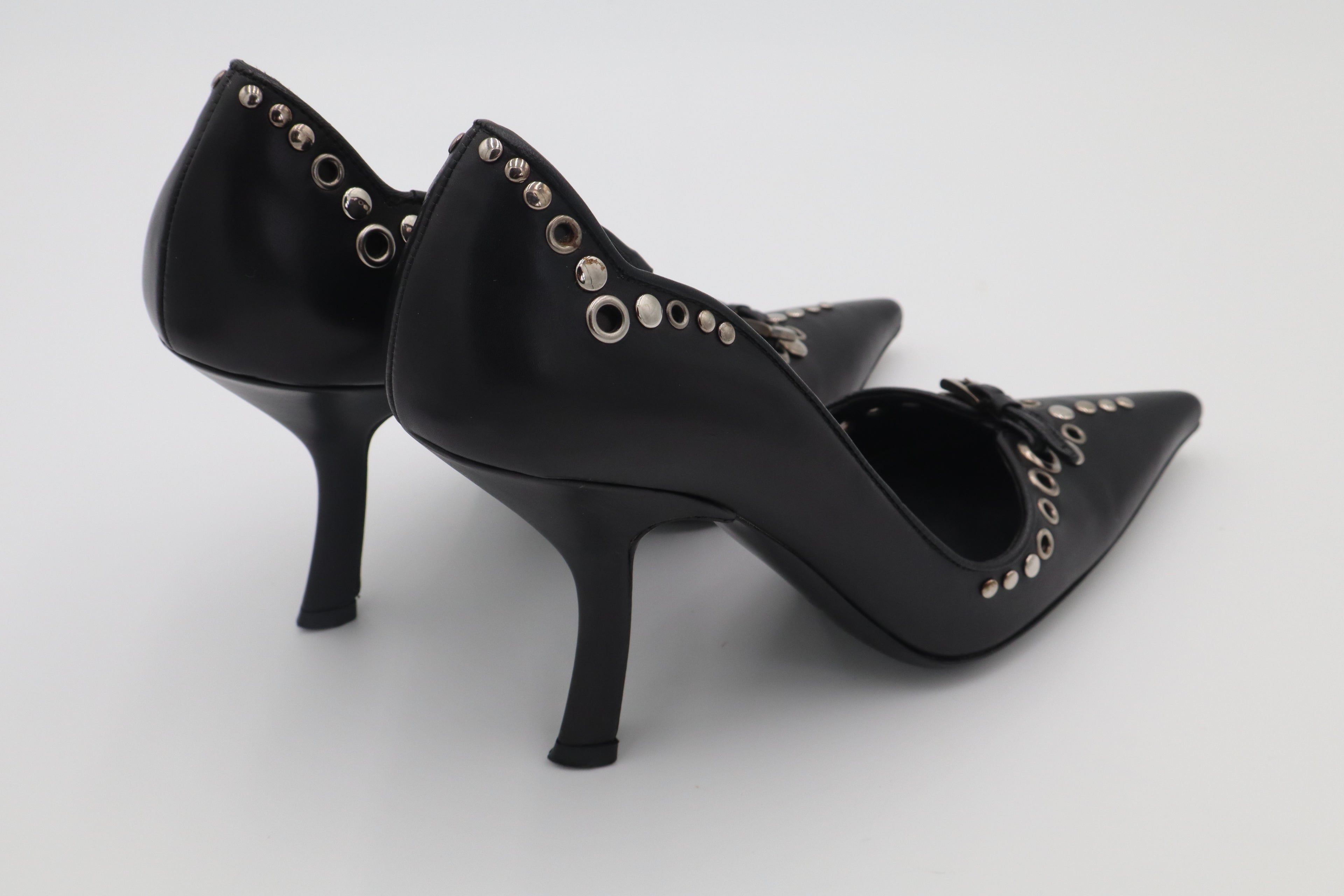 PRADA Studded Leather Pumps