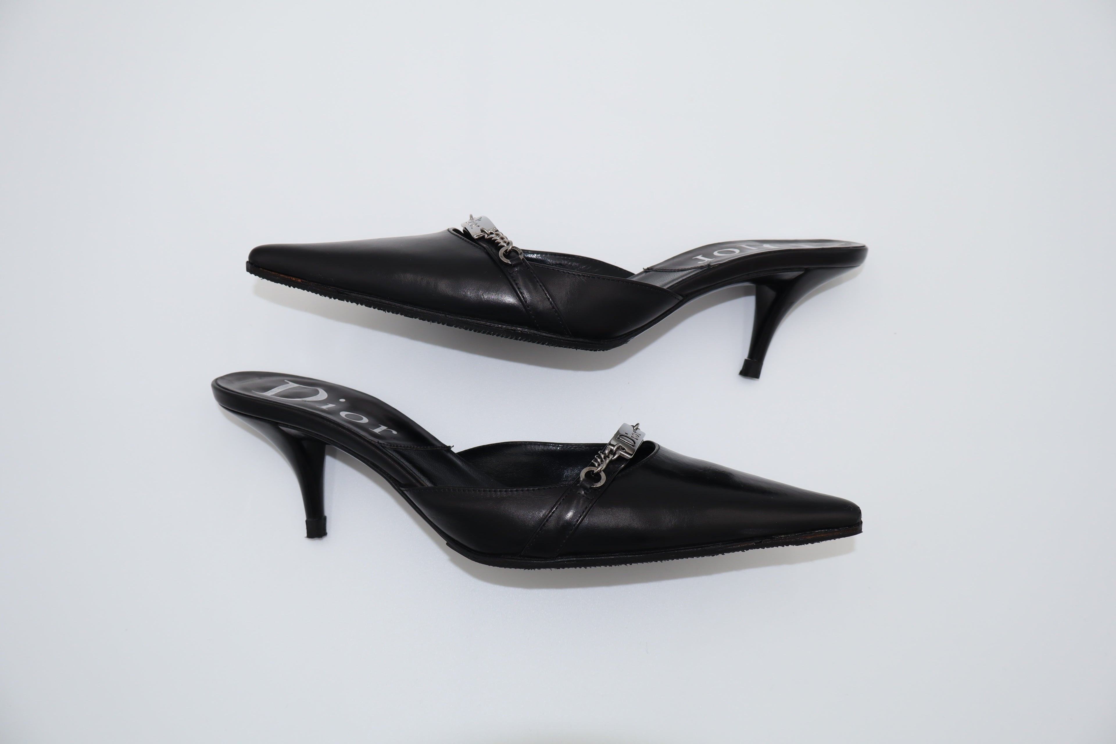 Dior Logo Chain Mules | 35