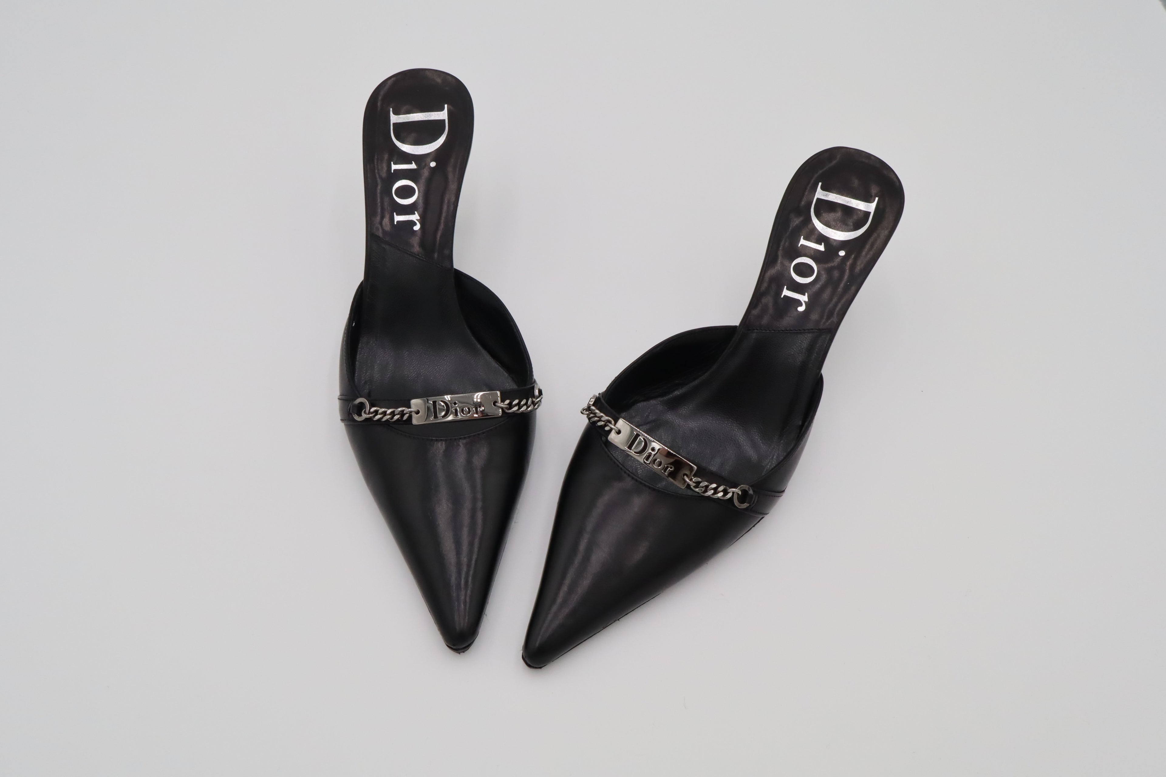 Dior Logo Chain Mules | 35