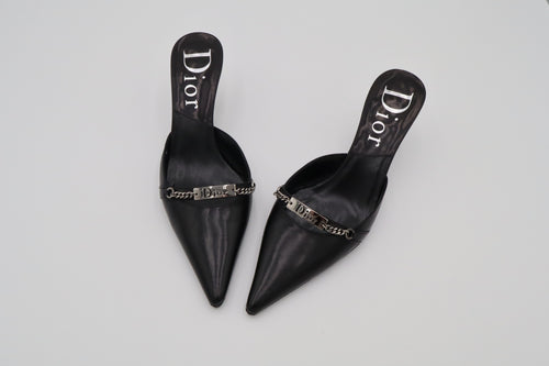 Dior Logo Chain Mules | 35