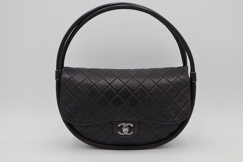 CHANEL Hula Hoop Quilted Leather Bag