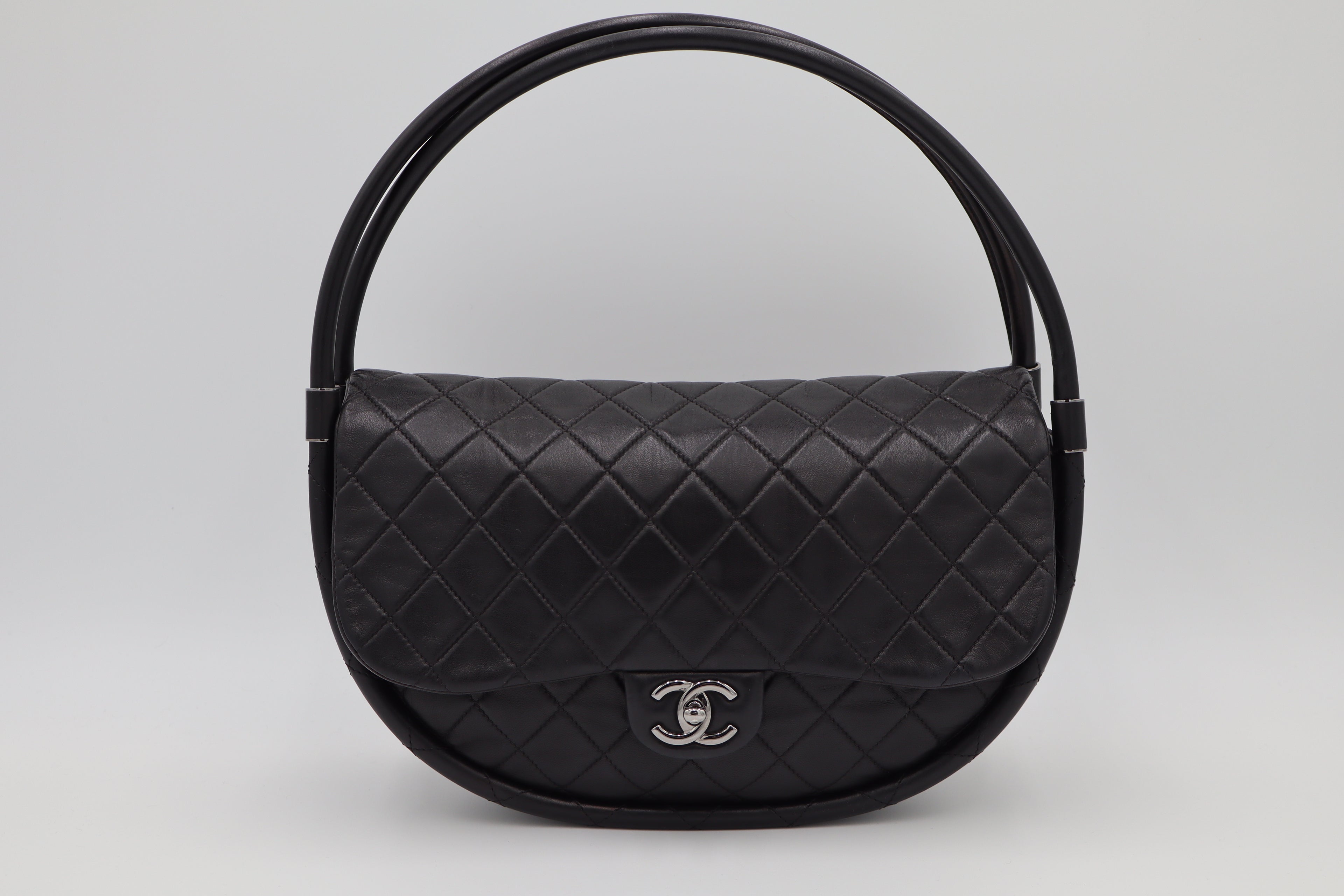 CHANEL Hula Hoop Quilted Leather Bag