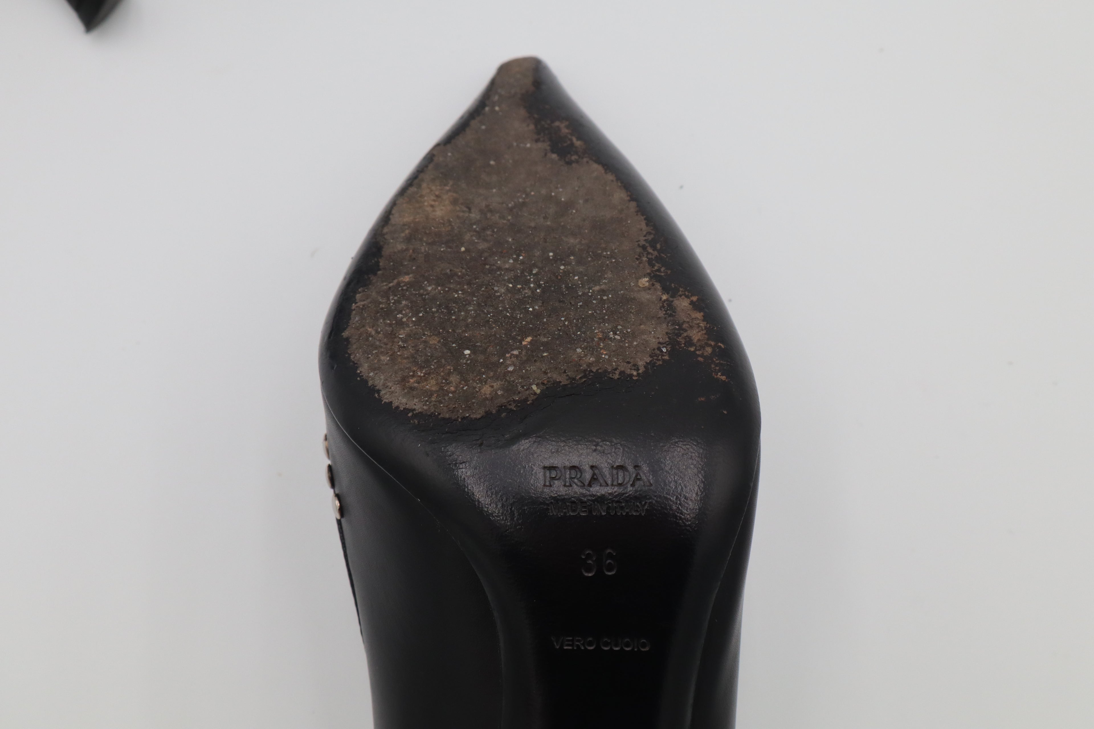 PRADA Studded Leather Pumps
