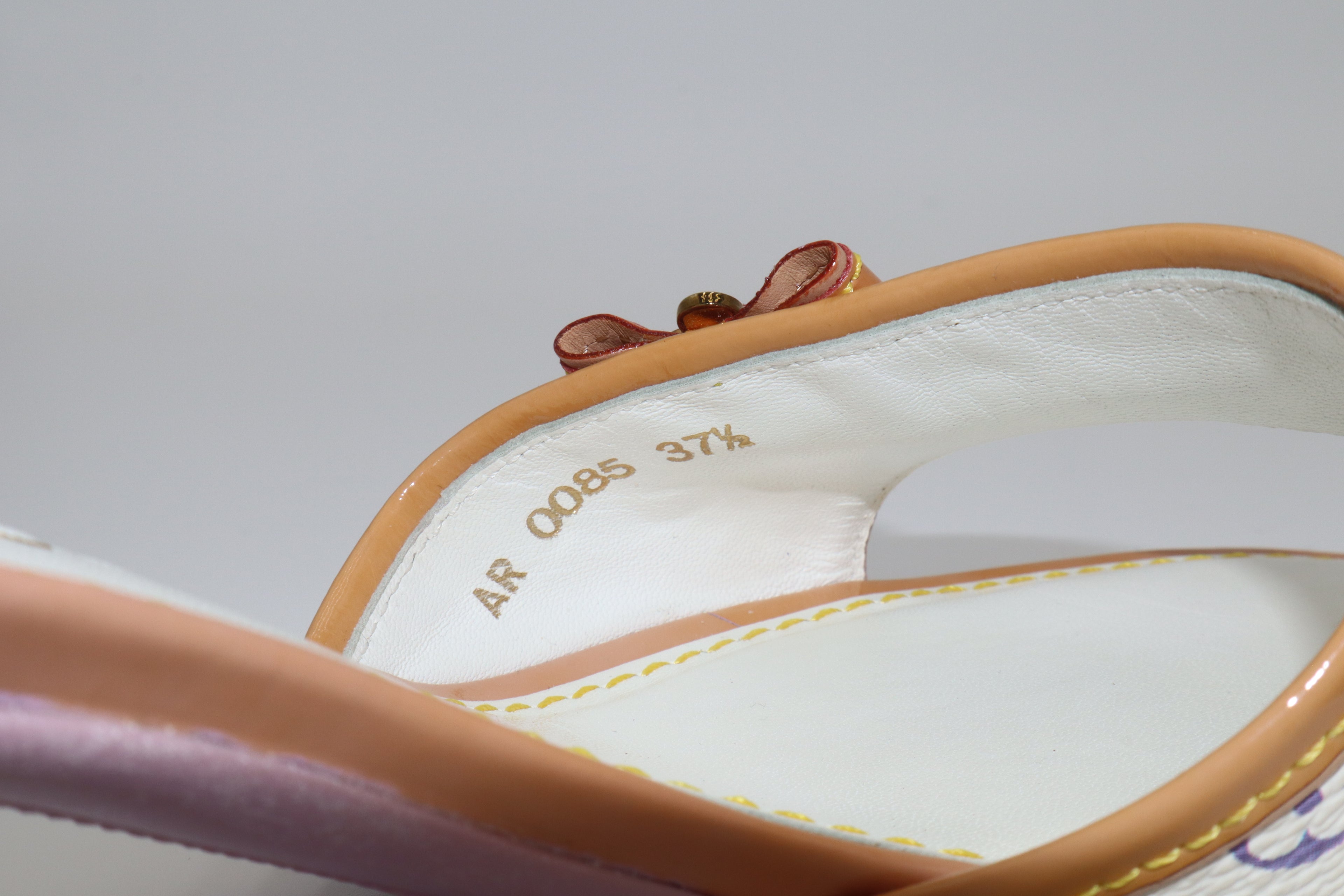 Louis Vuitton x Takashi Murakami Multicolore Monogram Mule Heels