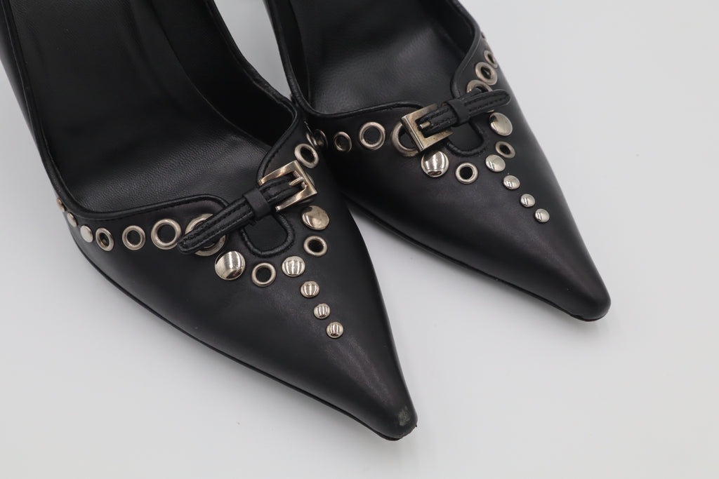 PRADA Studded Leather Pumps