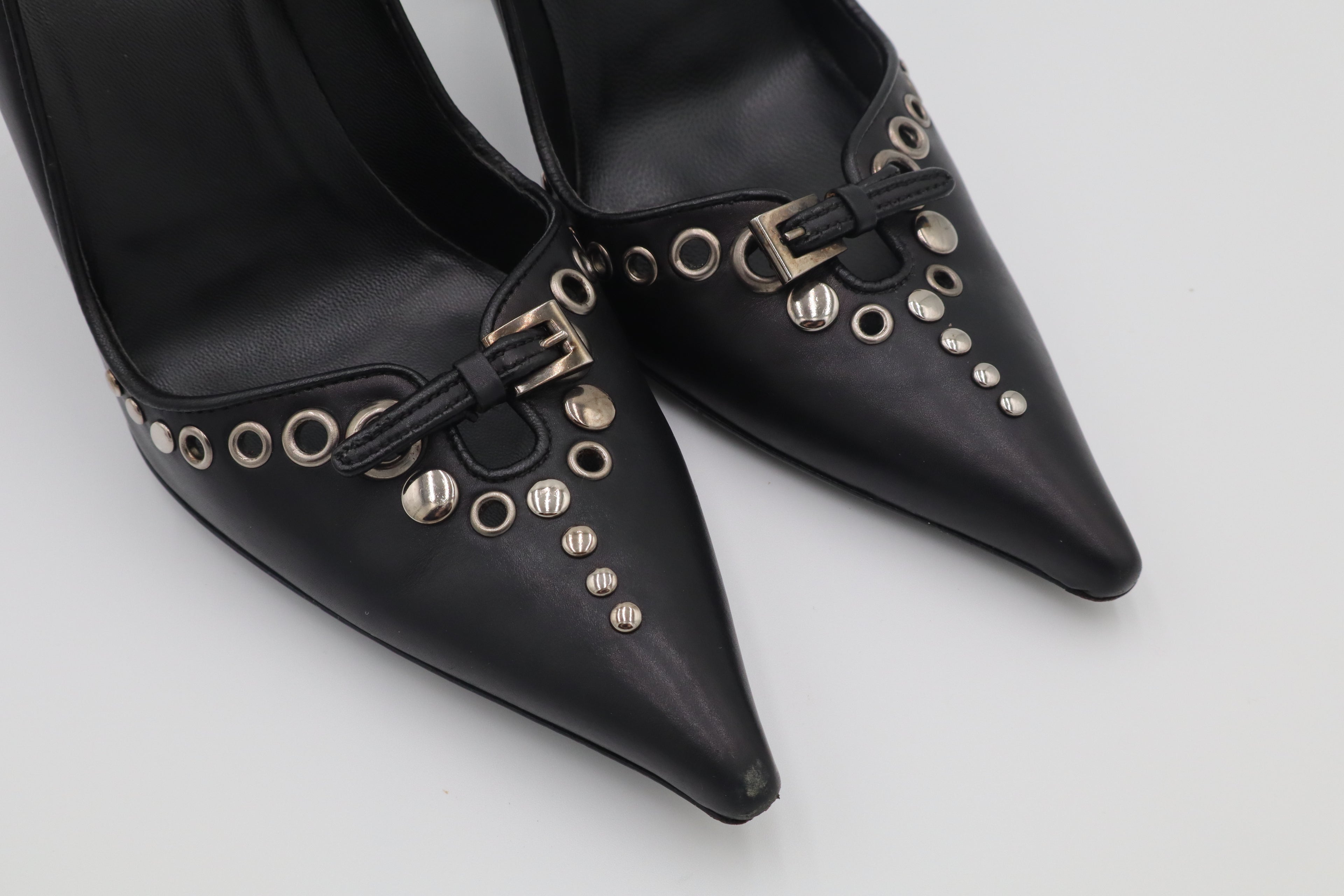PRADA Studded Leather Pumps