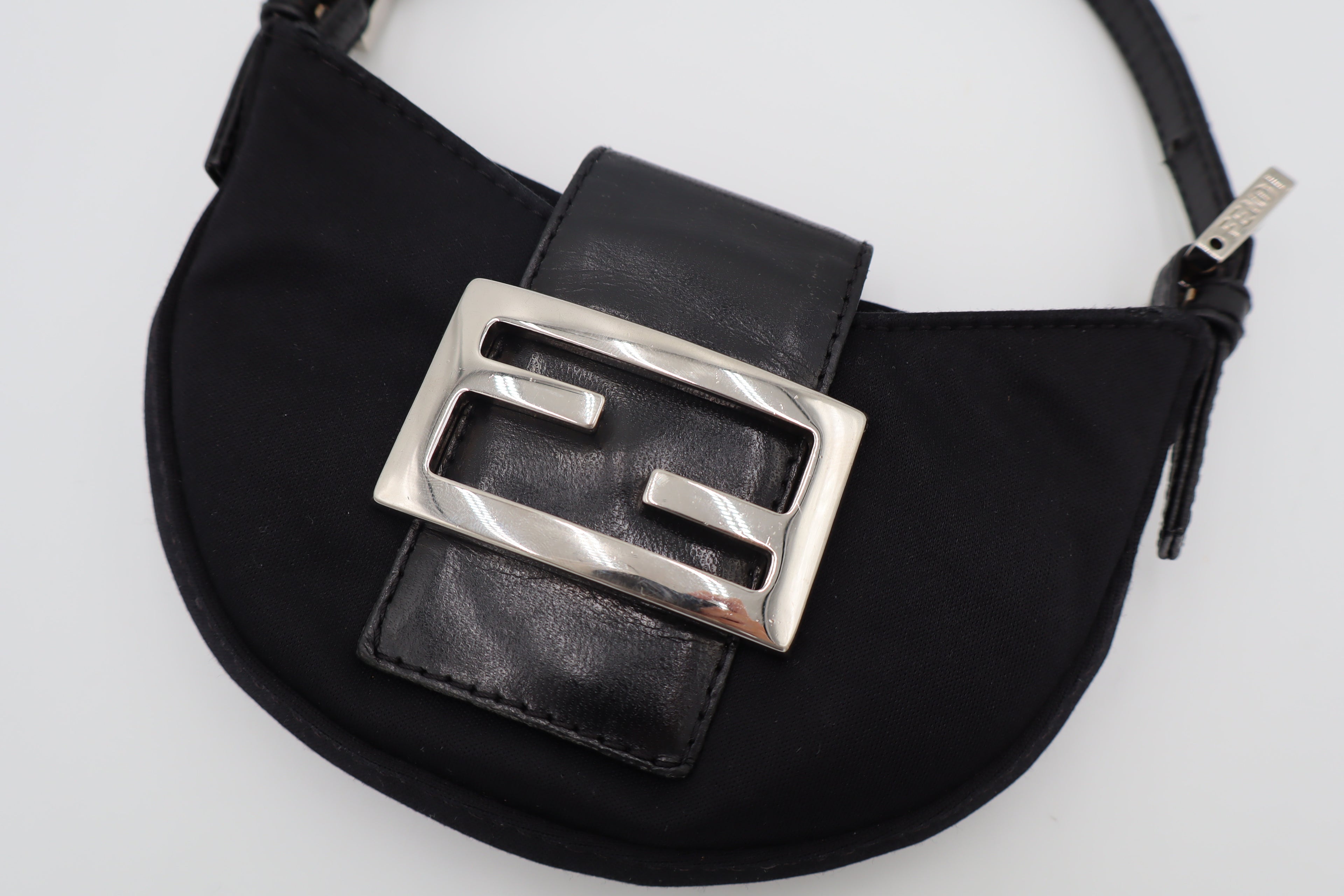Fendi Black Mini Croissant