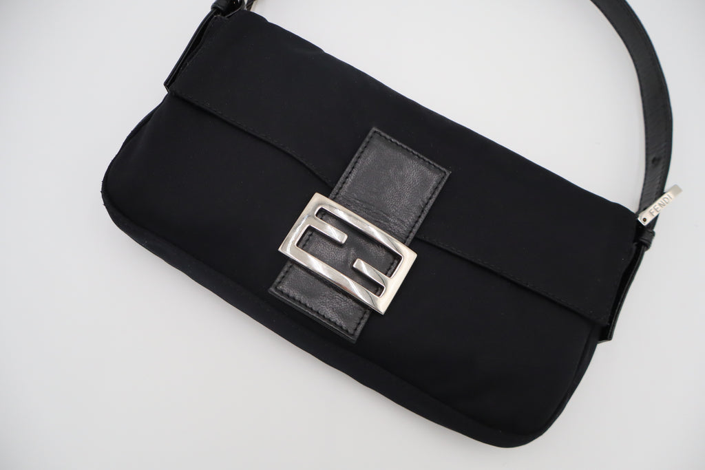 Fendi Vintage Black Baguette