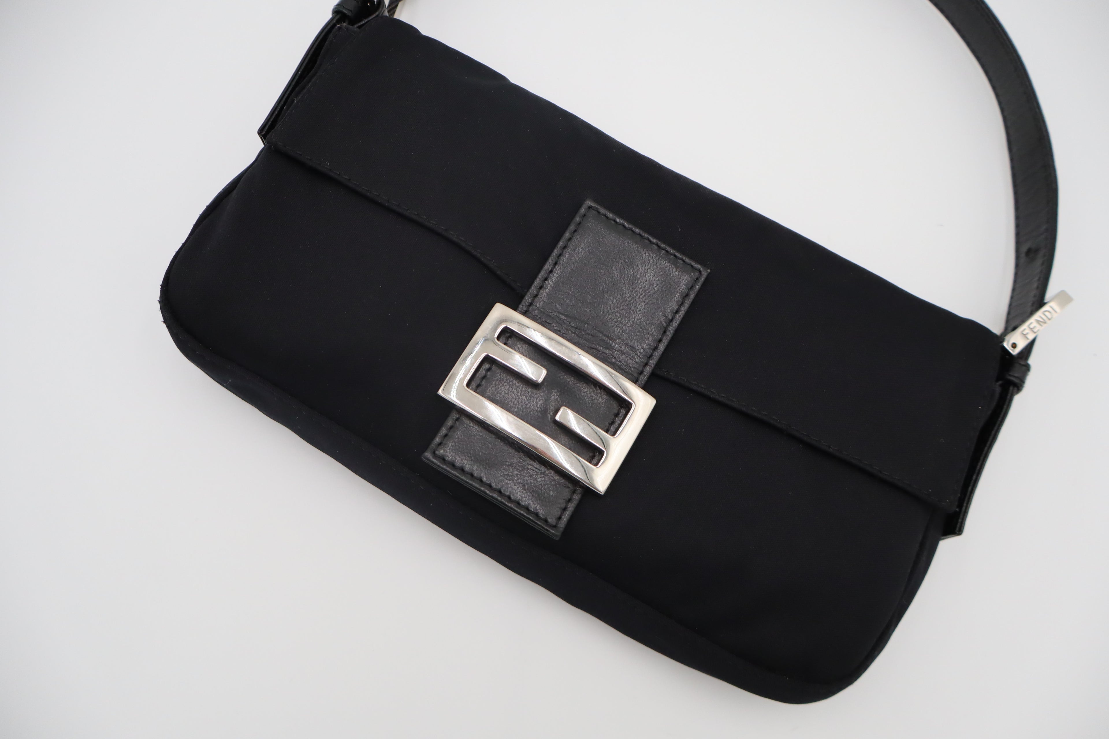 Fendi Vintage Black Baguette