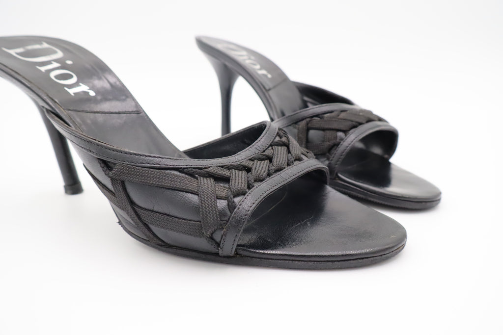Dior Bondage Mule Heels | 37.5
