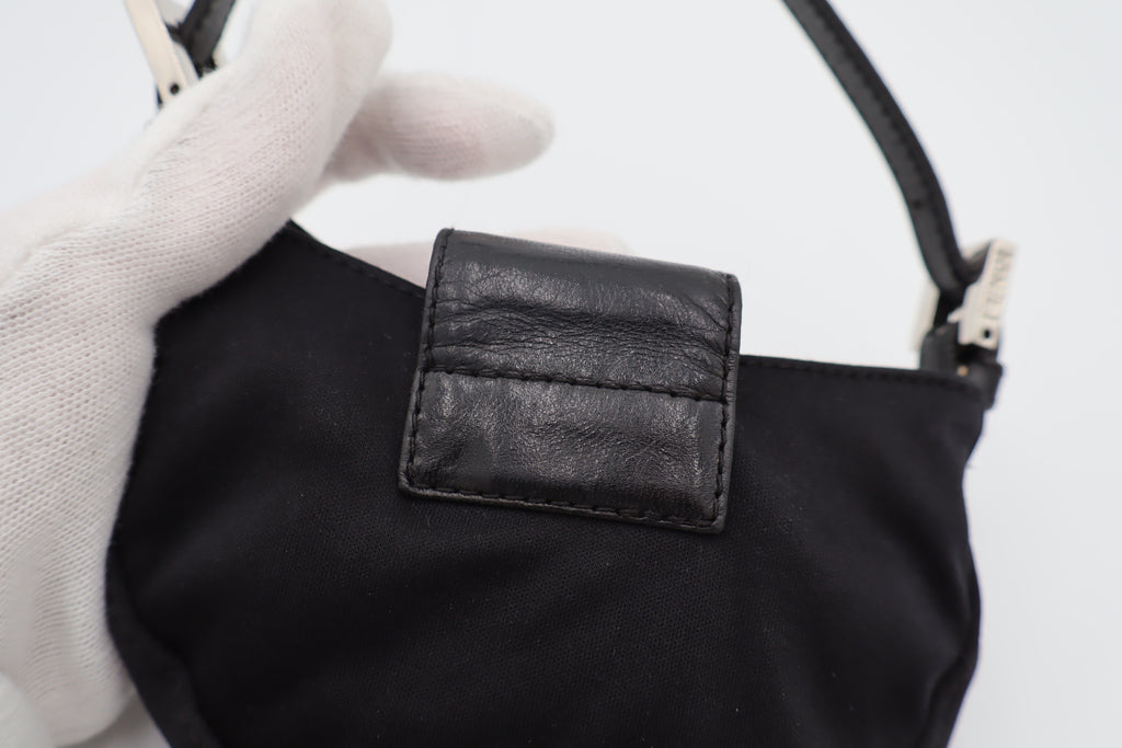 Fendi Black Mini Croissant
