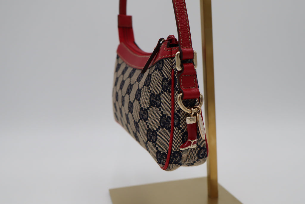 Gucci GG Canvas Mini Jackie Shoulder Bag