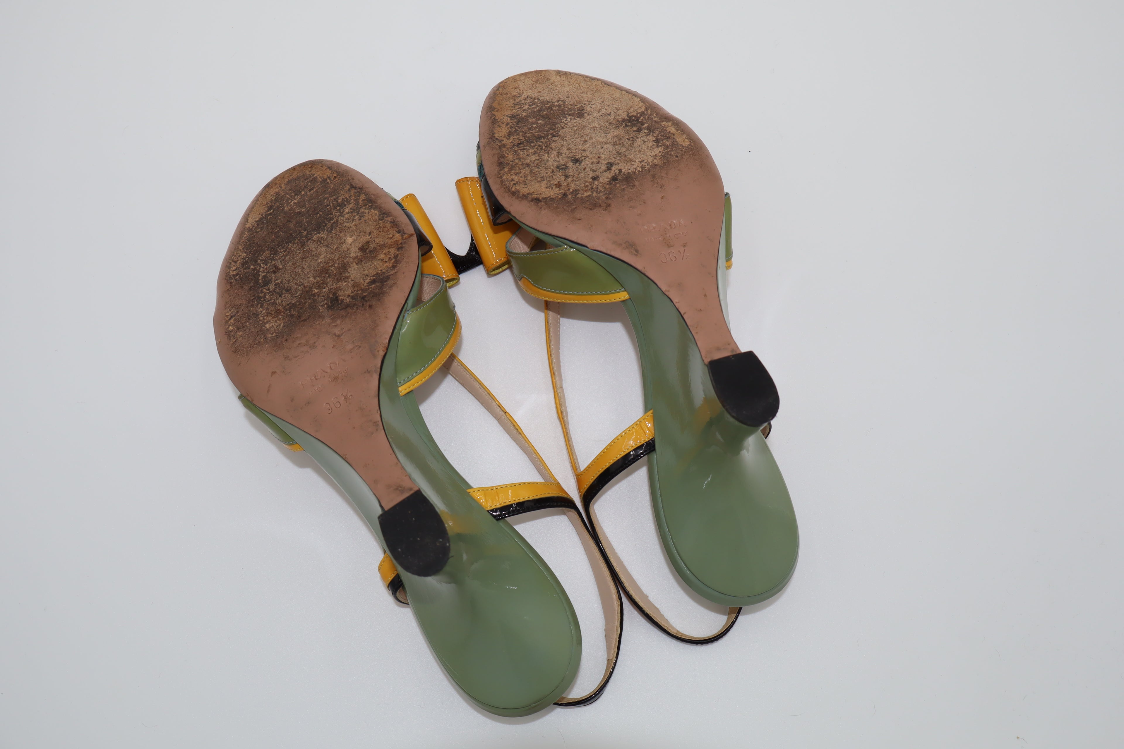 SS 2012 Prada Hot Rod slingback wedge sandals