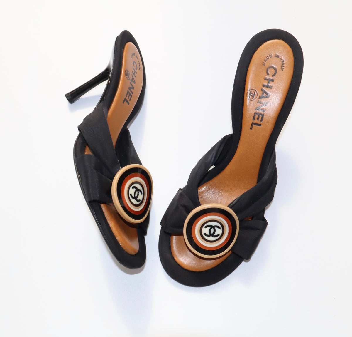 Rare Chanel 2002 Cruise Collection Motif Mules | 37