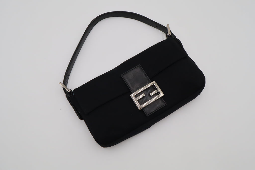 Black Vintage Fendi Baguette
